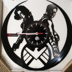 Marvel SHIELD Vinyl Record Clock